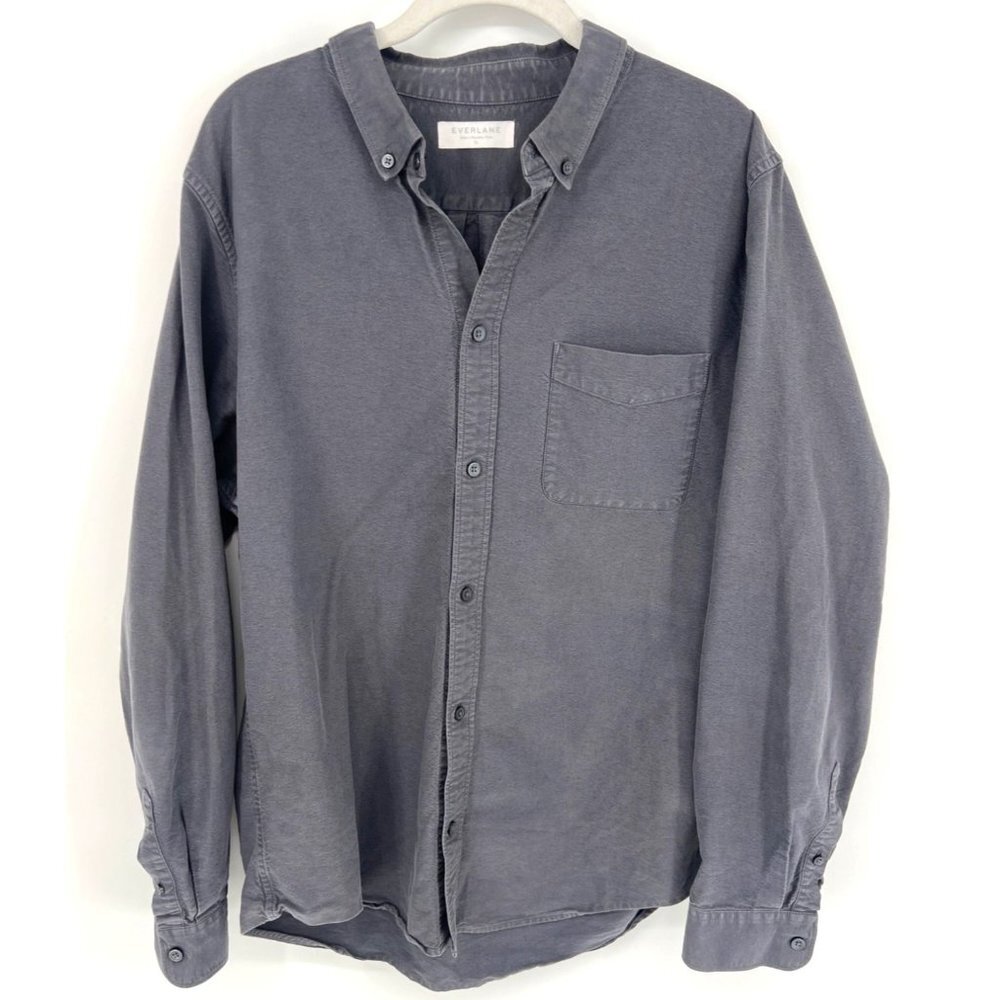 Everlane Men's Casual Button Down Shirt - Gray